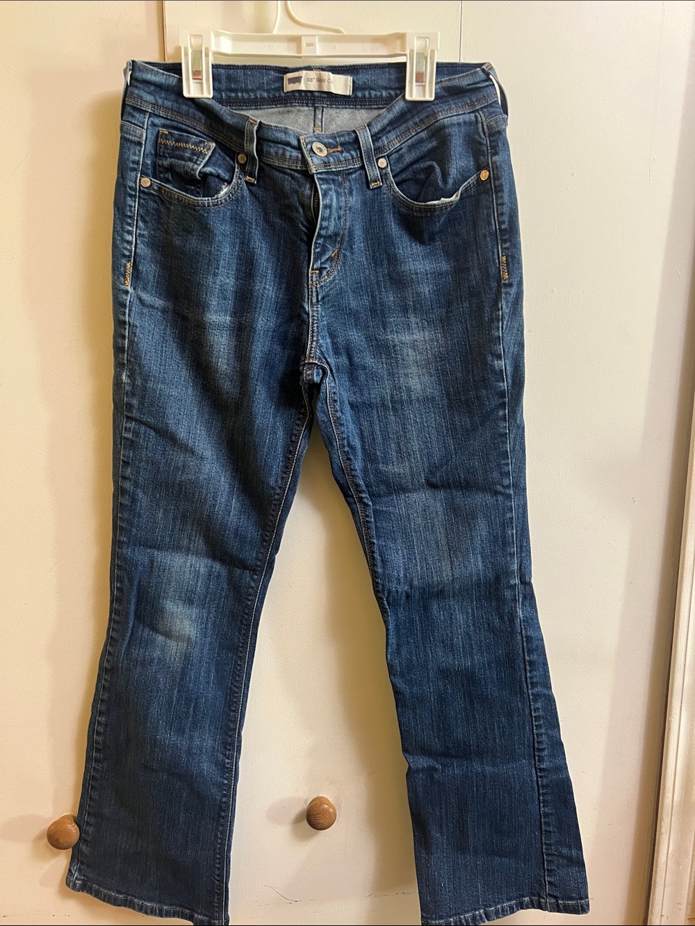 Levi's Blue Flared Wide-Leg Jeans Size 4 S/C